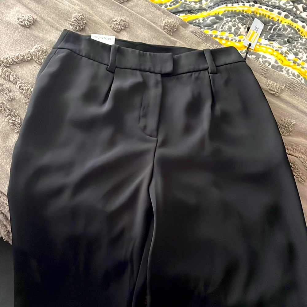Prologue Black Satin Trousers